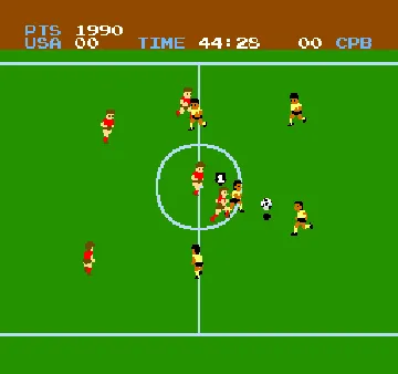 Vs. Soccer screen shot game playing